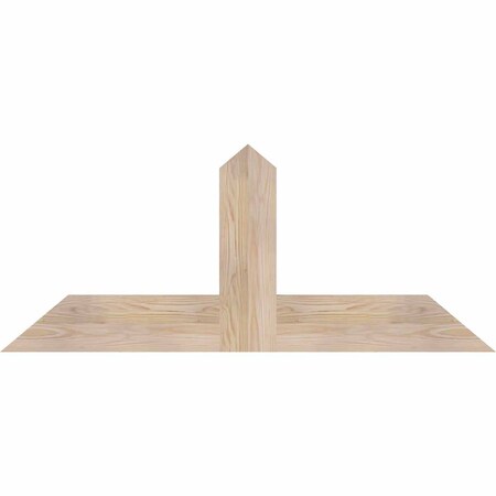 Ekena Millwork Portland Smooth Timber Gable Bracket, Douglas Fir, 48"W x 20"H x 1 1/2"D x 5 1/2"F, 10/12 Pitch GBW048X20X0206POR00SDF